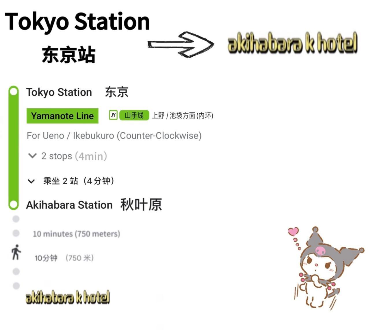 Akihabara K Lejlighed Tokyo Eksteriør billede